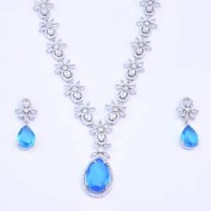 Celestial Blue Gemstone Necklace
