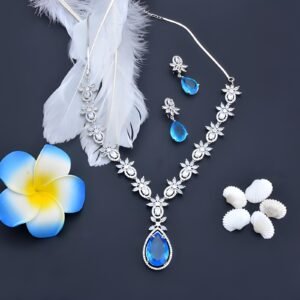 Celestial Blue Gemstone Necklace
