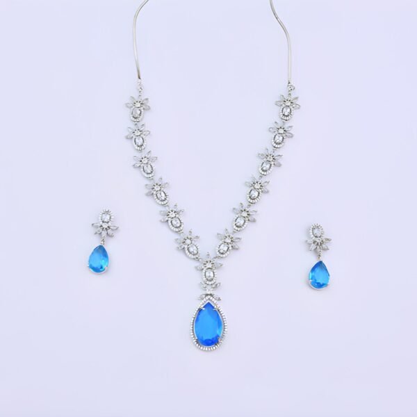 Celestial Blue Gemstone Necklace - Image 3