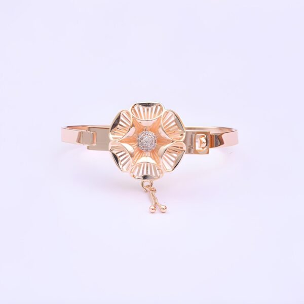 Floral Glow Rose Gold Bracelet - Image 2