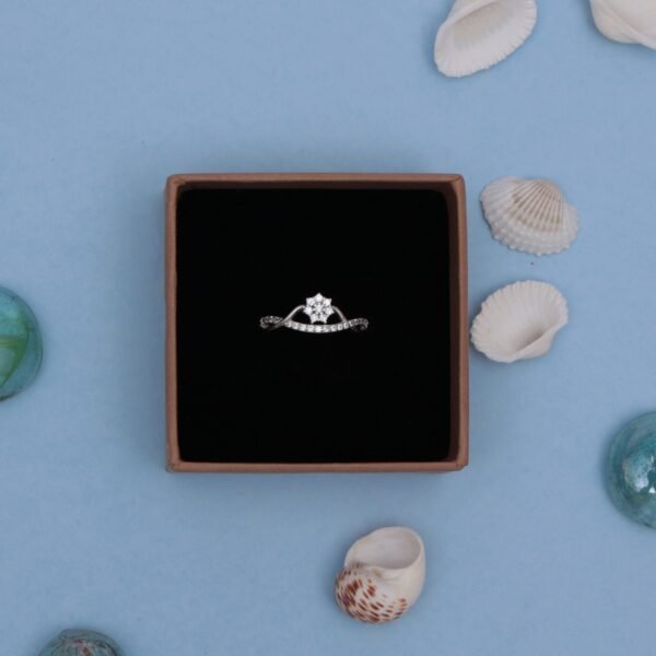Silver Sparkling Rhapsody Diamond Ring - Image 2